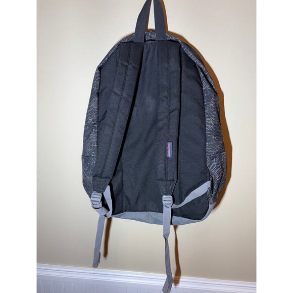 JanSport City Scout Laptop Backpack Geometric Black Gray - Picture 2 of 8